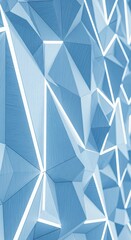 Geometric abstraction: light and shadow interplay on polygonal surface design