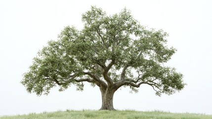 Fototapeta premium Large tree on hilltop