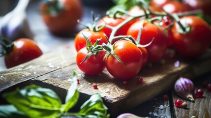 Rustic Mediterranean Cuisine: Garden-Fresh Produce, Vegetarian Meals & Vitamin-Packed Salads in a Traditional Kitchen