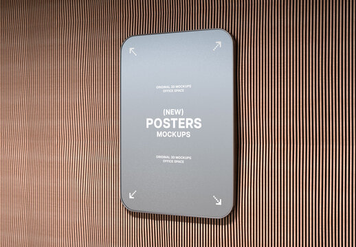 Angled Poster Mockup