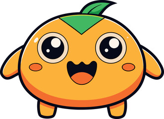 Cheerful Orange, Orange, Fruit, Cartoon, Fun, Happy, Colorful, Citrus, Joyful, Fresh, Vector, Playful, Smiling, Character, Juicy, Animated, Cute, Delightful

