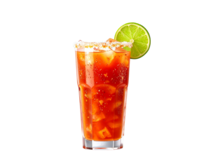 Artistic Michelada Cocktail with Summer Vibes Transparent PNG