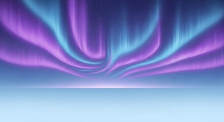 Aurora Borealis Display in the Night Sky.