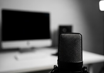 Microphone Recording Studio Setup.