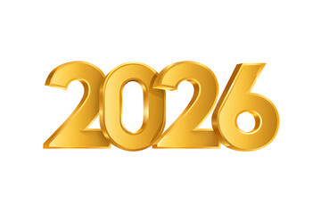 Golden number 2026 celebration and future planning graphic element