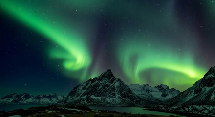 Majestic Mountain Range Under a Clear Blue Sky