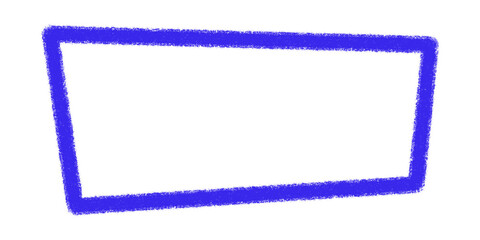 blue frame isolated on white