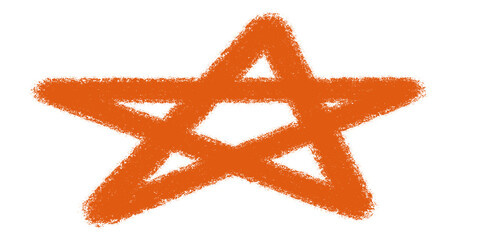 red starfish isolated on white background