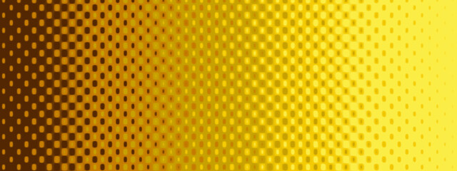 Abstract Yellow Gold Halftone Dot Gradient Background with Modern Geometric Pattern for Digital Wallpaper, Poster, and Creative Design
