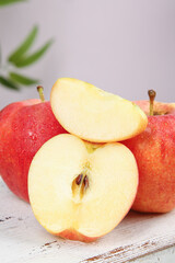 Fresh Red Gala Apples from Xinjiang China Sliced Healthy Organic Fruit Snack Food Photography