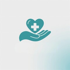 Obraz premium Healthcare and Compassion Concept Icon