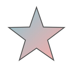 Fototapeta premium Pastel Gradient Star 20