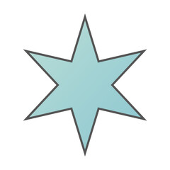 Pastel Gradient Star 35