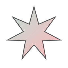 Pastel Gradient Star 38
