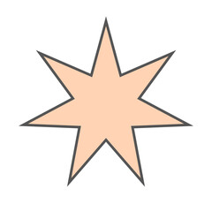 Pastel Gradient Star 40