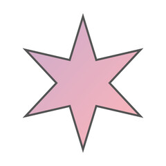 Pastel Gradient Star 51