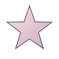 Pastel Gradient Star 54
