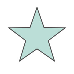 Obraz premium Pastel Gradient Star 56