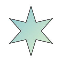 Pastel Gradient Star 63