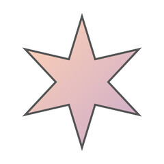 Fototapeta premium Pastel Gradient Star 65