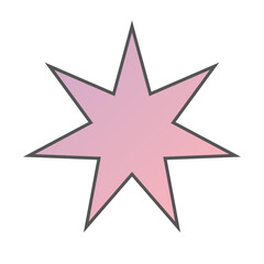 Pastel Gradient Star 67