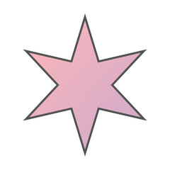 Pastel Gradient Star 68