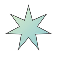 Pastel Gradient Star 78