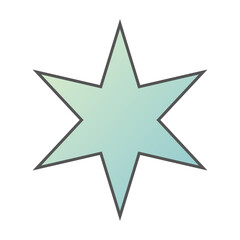 Pastel Gradient Star 8