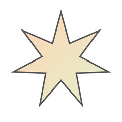 Pastel Gradient Star 83