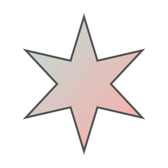 Pastel Gradient Star 84