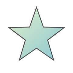 Pastel Gradient Star 88