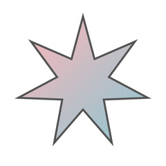Pastel Gradient Star 89