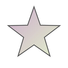 Pastel Gradient Star 91