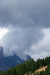 Mountain landscape in Pragelato in summer

