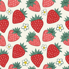 Hand Drawn Strawberry Vector Illustration