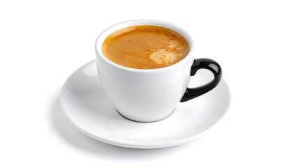 Espresso in white cup