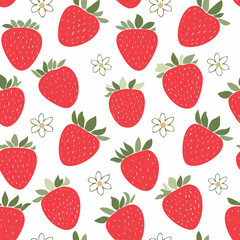 Hand Drawn Strawberry Vector Illustration