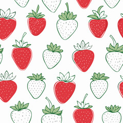 Hand Drawn Strawberry Vector Illustration