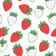 Hand Drawn Strawberry Vector Illustration