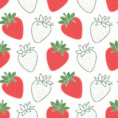 Hand Drawn Strawberry Vector Illustration