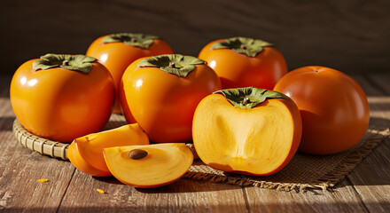 Autumn Persimmon Fruit Photo