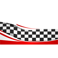Obraz premium racing lower third banner element isolated on white background