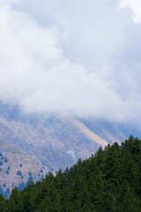 Mountain landscape in Pragelato in summer
