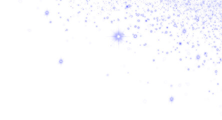 PNG Blue and White Special Lens Flare Light Effect Twinkling Transparent Background