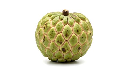 Obraz premium Fresh Custard Apple on White Background.