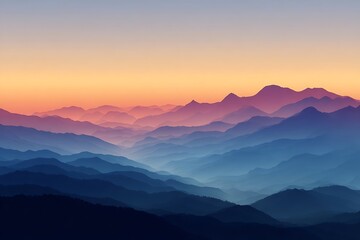 Obraz premium sunrise in the mountains