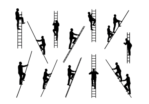 Abstract Illustration of Geometric Black And White Lines with Minimal Design