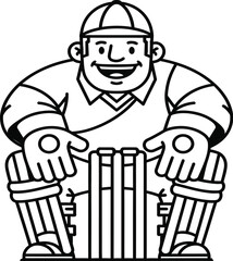 Cricket ball and bat vector design isolated on white background isolated on transparent background