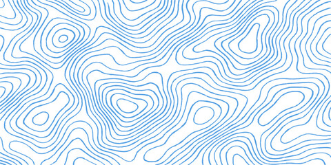 Abstract seamless blue wave pattern with light and dark lines, a modern textile design