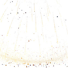 Abstract Illustration Of Gold Glittering Falling Stars On Black Background